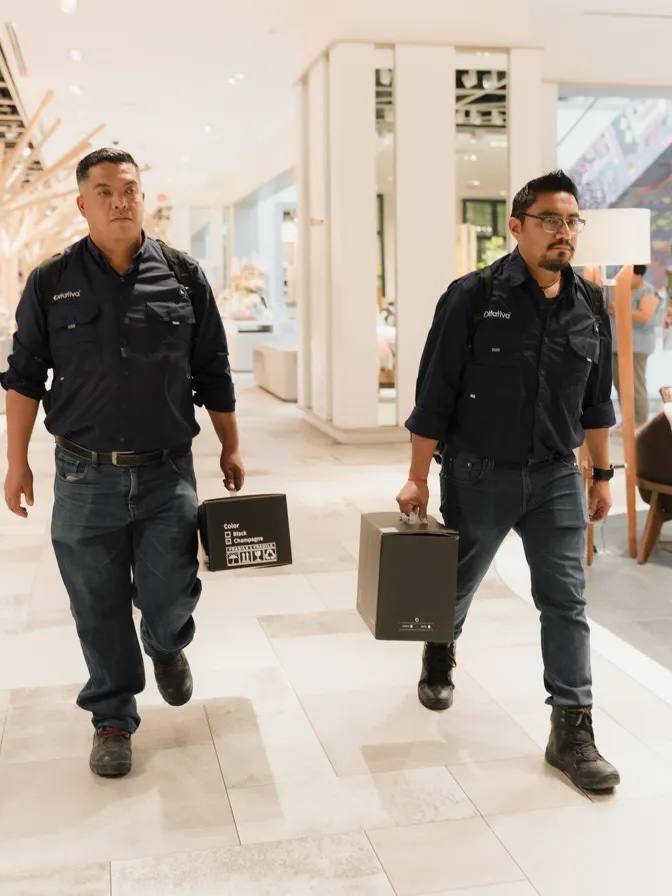 Técnicos de Olfativa en tienda El Palacio de Hierro